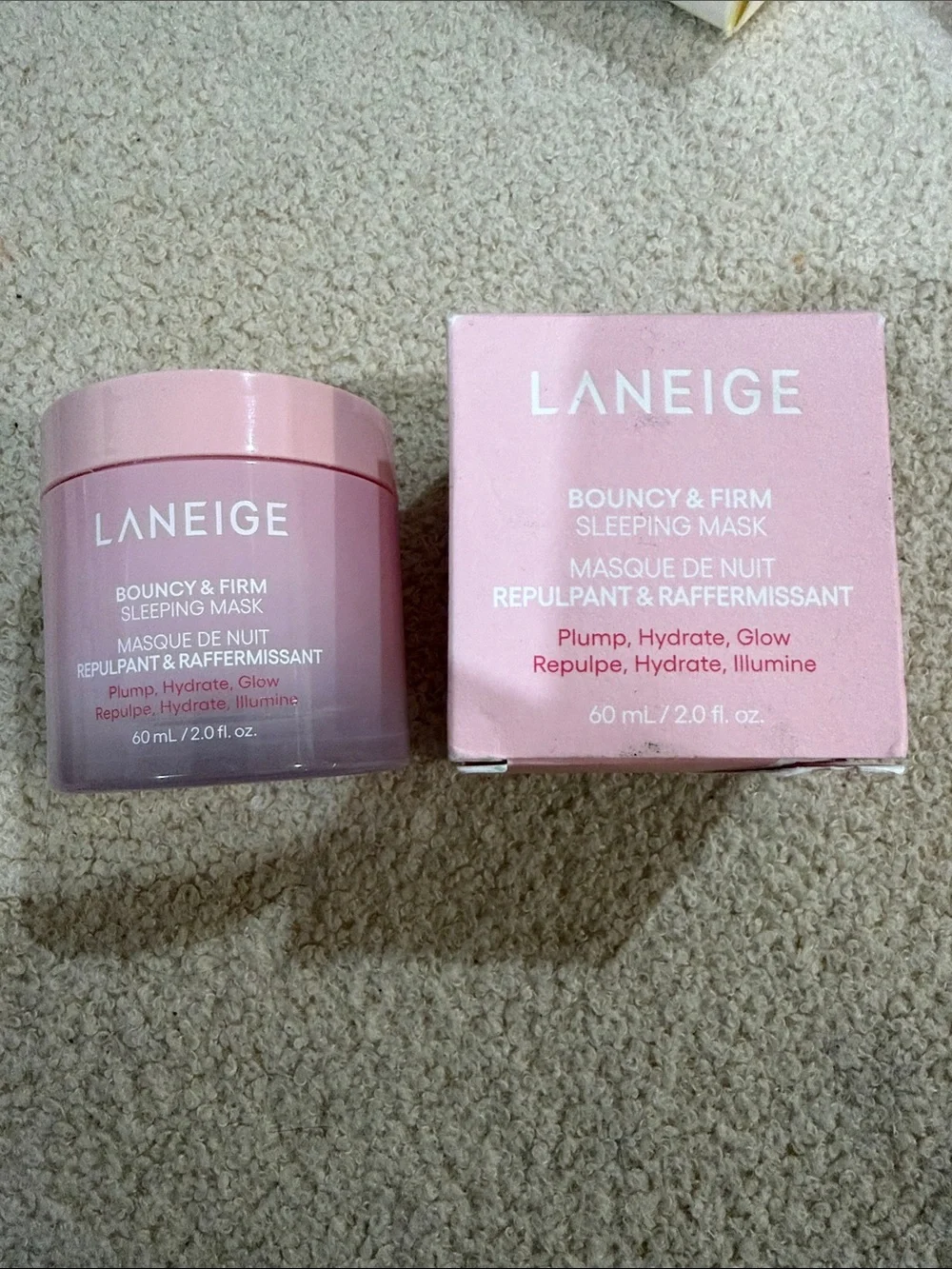 LANEIGE Bouncy & Firm Sleeping Mask - NEW Seal Broken